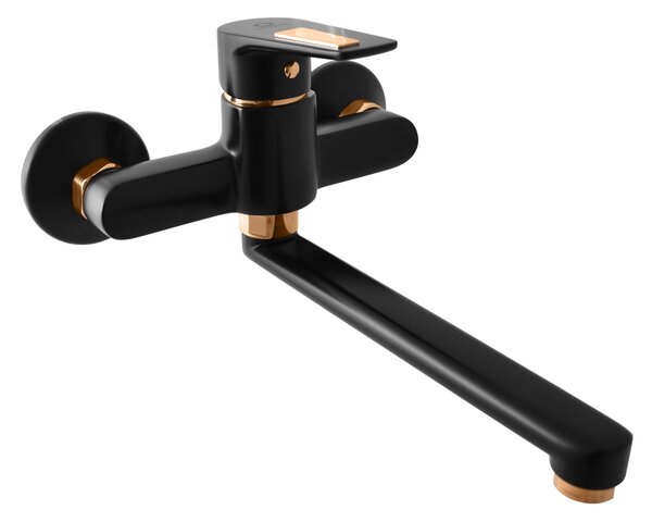 Slezák-RAV Slezák Rav CO301/23CMATZ Miscelatore per lavello/lavandino nero opaco/oro Colore: nero opaco/oro, Misura: 3/8''