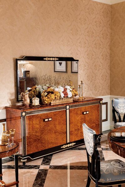 Cassettiera a buffet XXL barocco rococò specchio credenza console E69