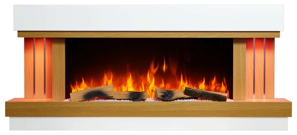ArtiFlame Sogne AF52 – Camino elettrico con fiamma 3D realistica, illuminazione a LED, 12 colori, funzione riscaldante da 1–2 kW, da parete o da appoggio, fino a 30