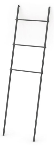 Porta Salviette verticale estetica Minimale Dimensioni 43,5x 2,5xh 156 cm in verniciato nero opaco Garanzia di durata Made In Italy