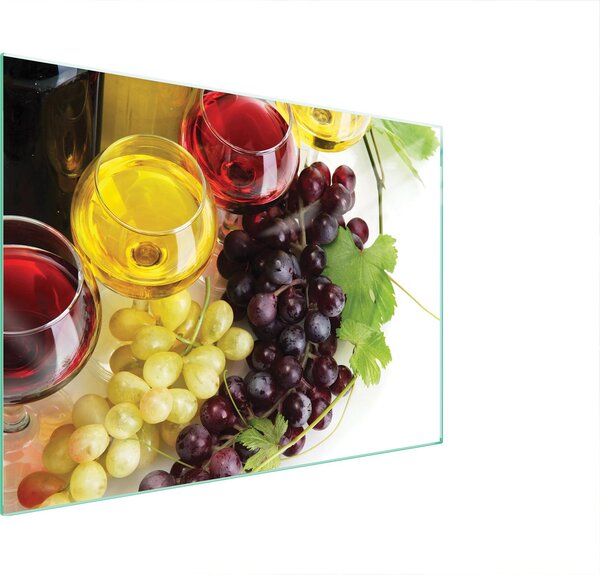 Piatto Di Protezione In Vetro Per Il Cuore 70X52 Vino