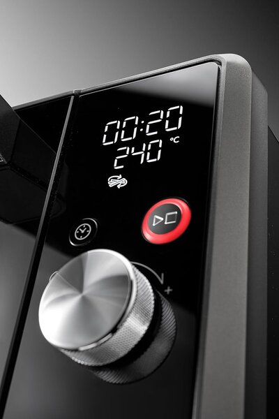 De Longhi Forno Elettrico Ventilato Fornetto con Grill Capacit 34 Litri Potenza 2000 Watt Timer Funzione Friggitrice ad Aria colore Nero e Argento