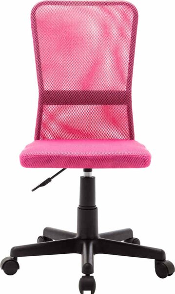 VidaXL Sedia da ufficio rosa 44x52x100 cm in tessuto a rete