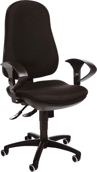 Topstar® 8550G20 Support® SY sedia girevole da ufficio senza braccioli nero