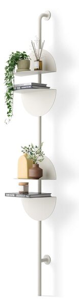 Sistema di scaffalatura componibile bianco opaco in metallo 27x203,5x35 cm Solis – Umbra