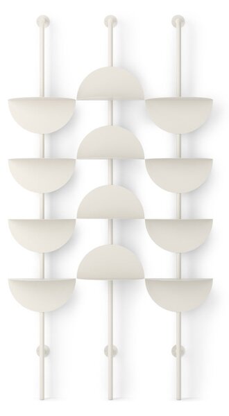 Sistema di scaffalatura componibile bianco opaco in metallo 27x203,5x35 cm Solis – Umbra