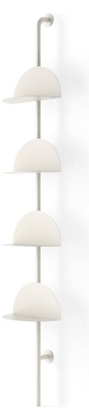 Sistema di scaffalatura componibile bianco opaco in metallo 27x203,5x35 cm Solis – Umbra