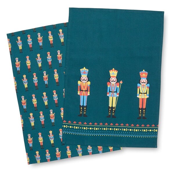 Set di strofinacci in cotone a tema natalizio 4 pz 50x70 cm Nutcracker – Catherine Lansfield