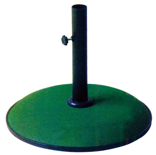 Base ombrellone in cemento colorato tonda 50 cm Kroma - Green 25 Kg
