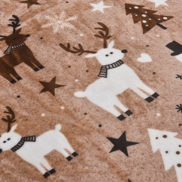 Set copripiumino e federa marrone in micropile per letto singolo 140x200 cm Nordic Fairytale – My House