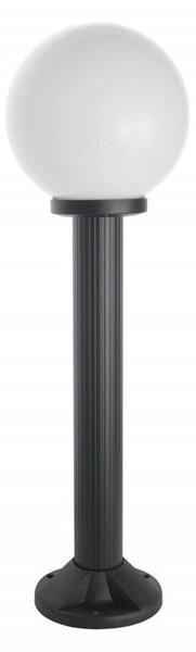 Lampada da giardino 70 cm sfera bianca o fumé 20 cm 1xE27 nero IP43 SU-MA Kule K 5002/3/K 200