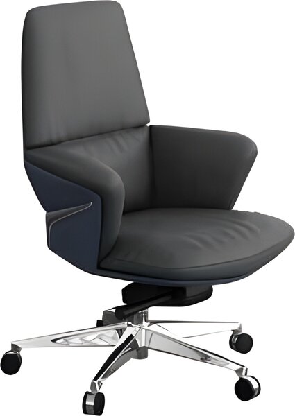 Elegante poltrona da ufficio in nero: comoda, elegante ed ergonomica
