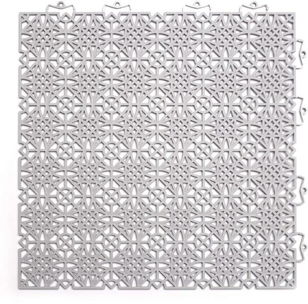 Piastrelle in PVC grigio chiaro resistenti alle intemperie