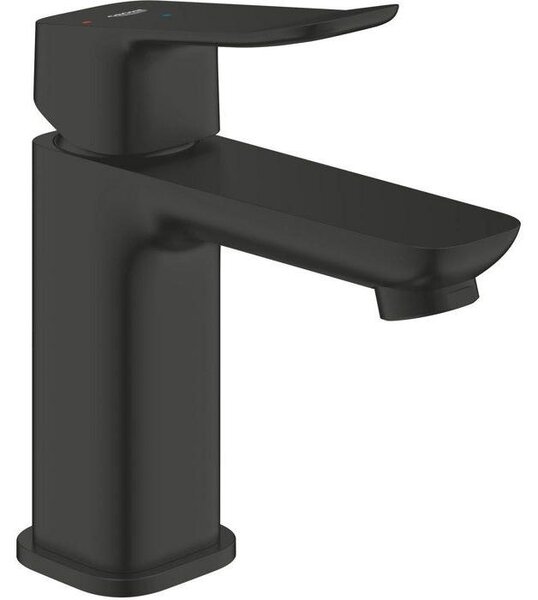 Basin mixer tap - GROHE DICE - Size S - Ch3 cartridge & click-clack waste - Matte black