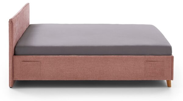 Letto da bambini rosa imbottito rete non inclusa 120x200 cm Fun – Meise Möbel