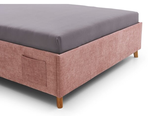 Letto da bambini rosa imbottito rete non inclusa 120x200 cm Fun – Meise Möbel