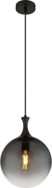 Globo Lighting lampada a sospensione in metallo nero opaco, 1x E27 LED