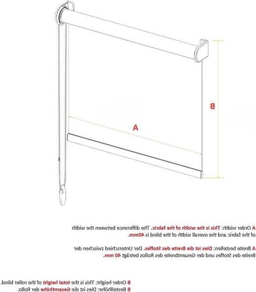 Tenda a lamelle Rolgordine - Telo scorrevole - Tapparella oscurante - Montaggio universale - 180x160 cm - Beige chiaro