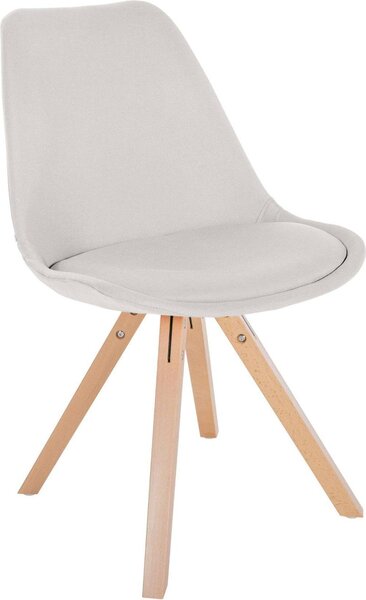 Sedia da pranzo con rivestimento in tessuto - schienale comfort integrato