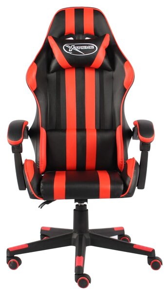 VidaXL Sedia da gioco in ecopelle nera e rossa