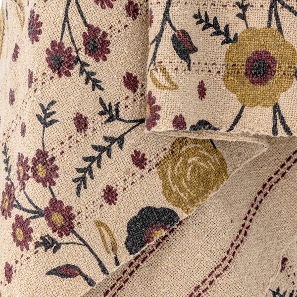 Coperta marrone in cotone riciclato 130x160 cm Eydis – Bloomingville