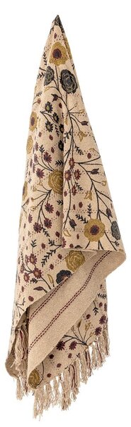 Coperta marrone in cotone riciclato 130x160 cm Eydis – Bloomingville