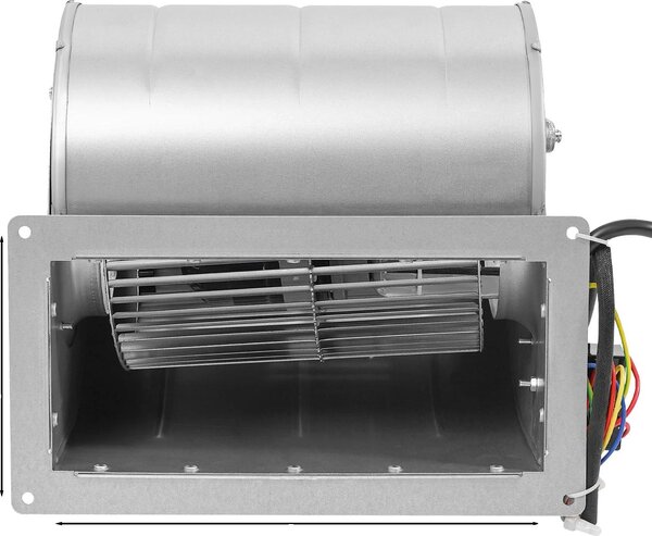 Ventilatore centrifugo, elevata portata d'aria, funzionamento silenzioso, argento