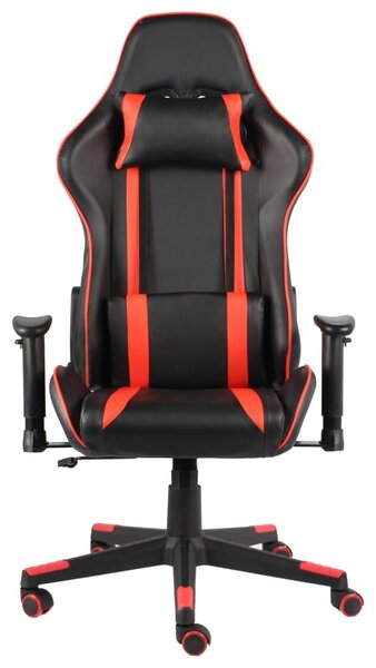 Sedia da gioco girevole in PVC rosso