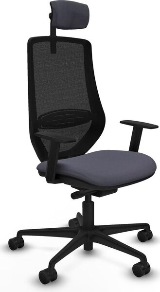 Sedia da ufficio Piqueras y Crespo D036N2W Grigio scuro