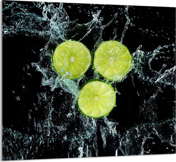 PIATTO IN VETRO PER CUCINA 65x60 Limone