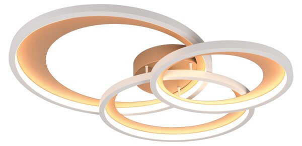 Plafoniera LED, Caffè, interruttore dimmer, L 71,5 cm