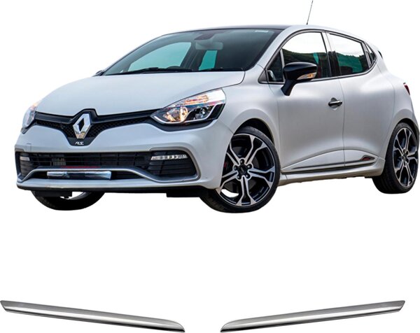 Griglia anteriore in acciaio inox cromato Renault Clio 4 HB 2012-