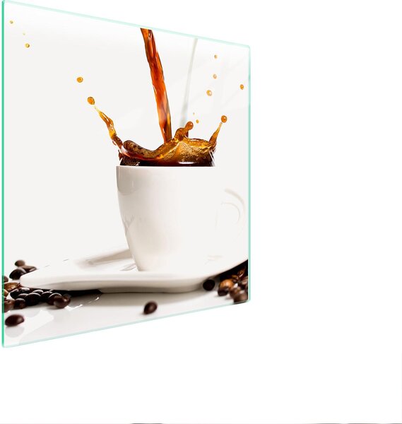 Piatto Di Protezione In Vetro Per Cucina 50X52 Caffè