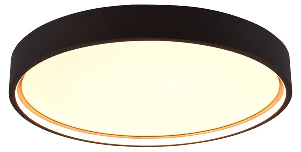 Plafoniera a LED, nero opaco, Ø 45 cm
