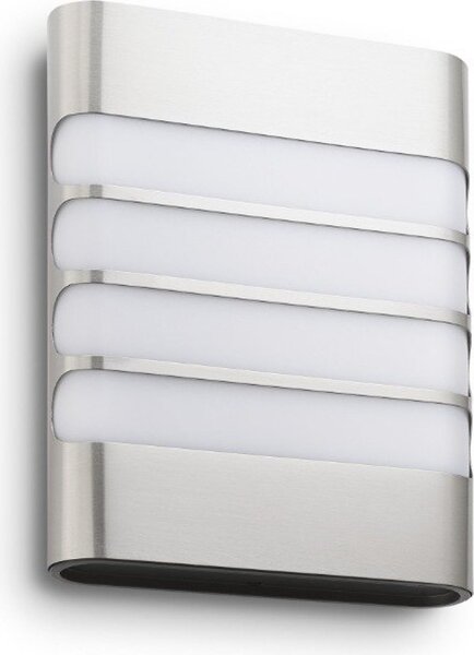 Philips LED Raccoon lampada da parete per esterni, acciaio inox, 172734716