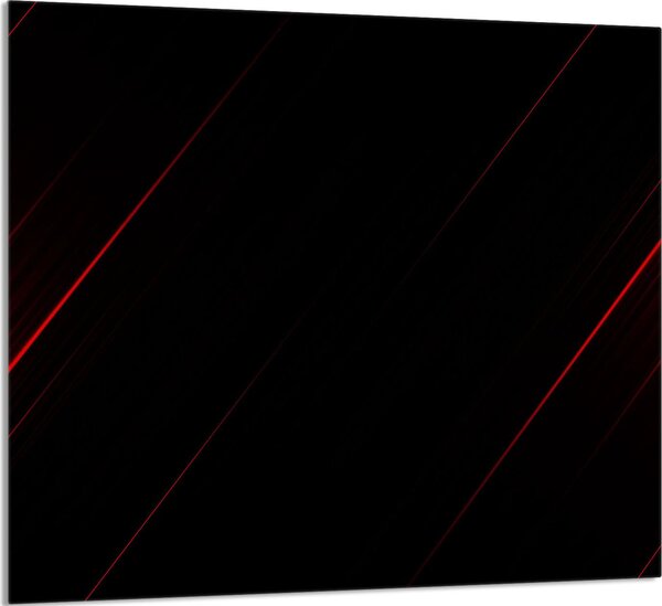 PIATTO IN VETRO PER CUCINA 65x60 Nero