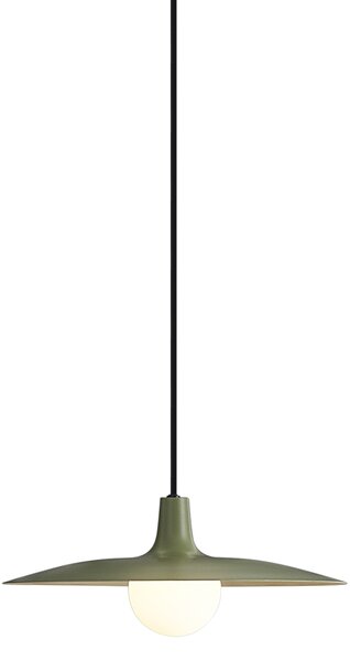 Lampada a sospensione retrò verde per sistema a binario monofase - Slimline Panzi