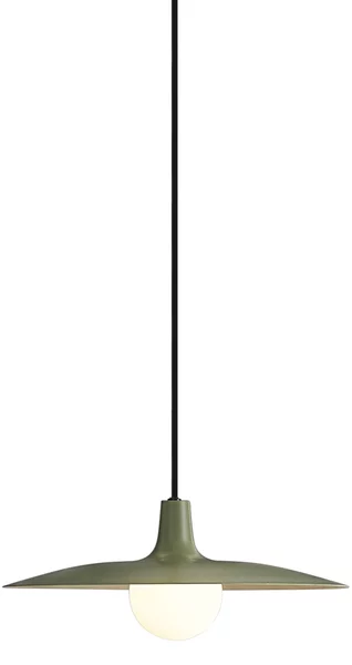 Lampada a sospensione retrò verde per sistema a binario monofase - Slimline Panzi