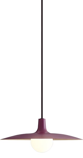 Lampada a sospensione retrò viola per sistema a binario monofase - Slimline Panzi