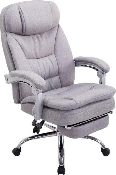 Sedia ergonomica da ufficio XL - Confortevole - Regolabile all'infinito - Imbottitura in poliestere | Colore: Grigio