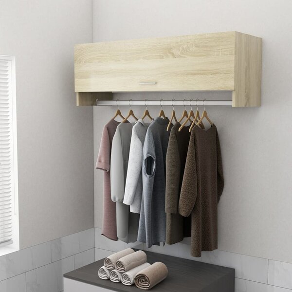 VidaXL Armadio rovere Sonoma 100x32,5x35 cm in legno - Armadio - Armadi - Armadio a muro - Guardaroba - Armadio