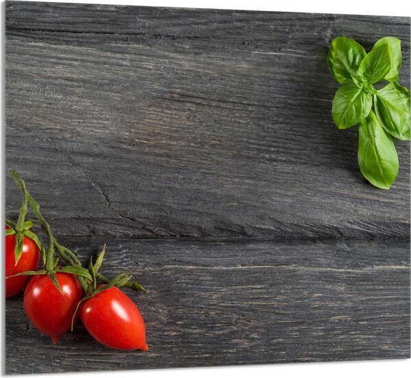 PIATTO IN VETRO PER CUCINA 65x60 Pomodoro
