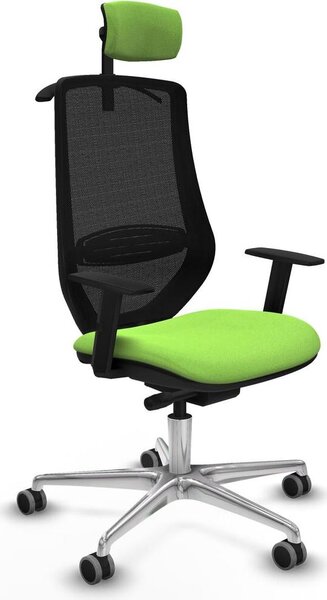 Sedia da ufficio Piqueras y Crespo modello D086G2H, colore pistacchio