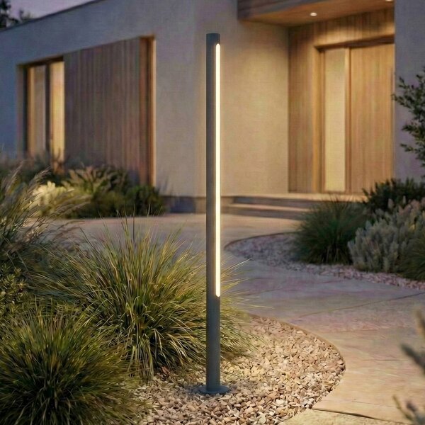 Lampioncino da giardino Liravel Lindby, Nero, Alluminio, Moderno, Lampada LED da esterni