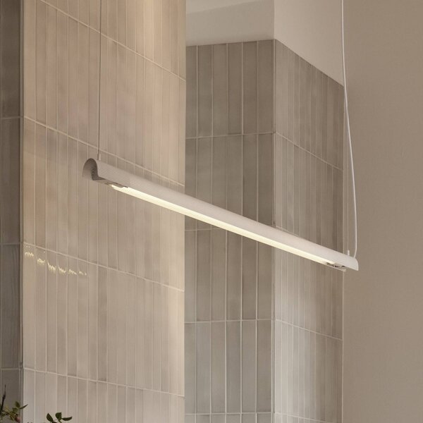 GEJST Lampada a sospensione Radent, Bianco / Opale, Soggiorno / Sala da pranzo, Metallo, Lampada a sospensione