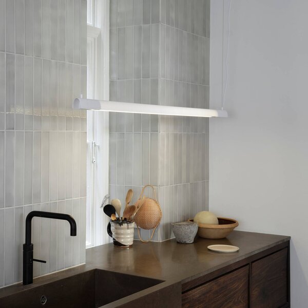 GEJST Lampada a sospensione Radent, Bianco / Opale, Soggiorno / Sala da pranzo, Metallo, Lampada a sospensione
