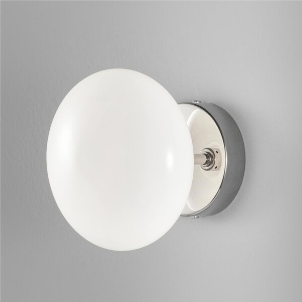 Applique con in Vetro collezione DOLCE Dimensioni � 15 x h15 cm con 1 sfera bianca satinata G9 1 x max 25 Watt