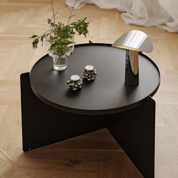 GEJST Lampada da tavolo di design Lium, dimmerabile, Cromo / Argento, Soggiorno / Sala da pranzo, Metallo, Moderno, Lampada da tavolo