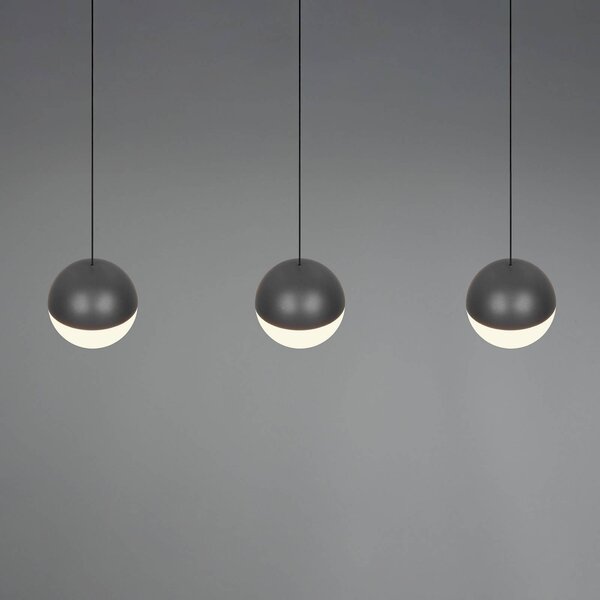 Reality Leuchten Lampada a sospensione Senta, Nero, Soggiorno / Sala da pranzo, Plastica, Moderno, Lampada a sospensione
