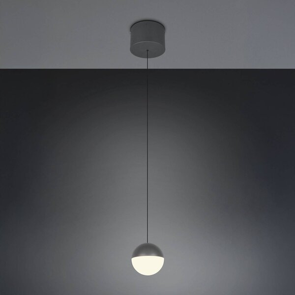 Reality Leuchten Lampada a sospensione Senta, Nero, Soggiorno / Sala da pranzo, Plastica, Moderno, Lampada a sospensione